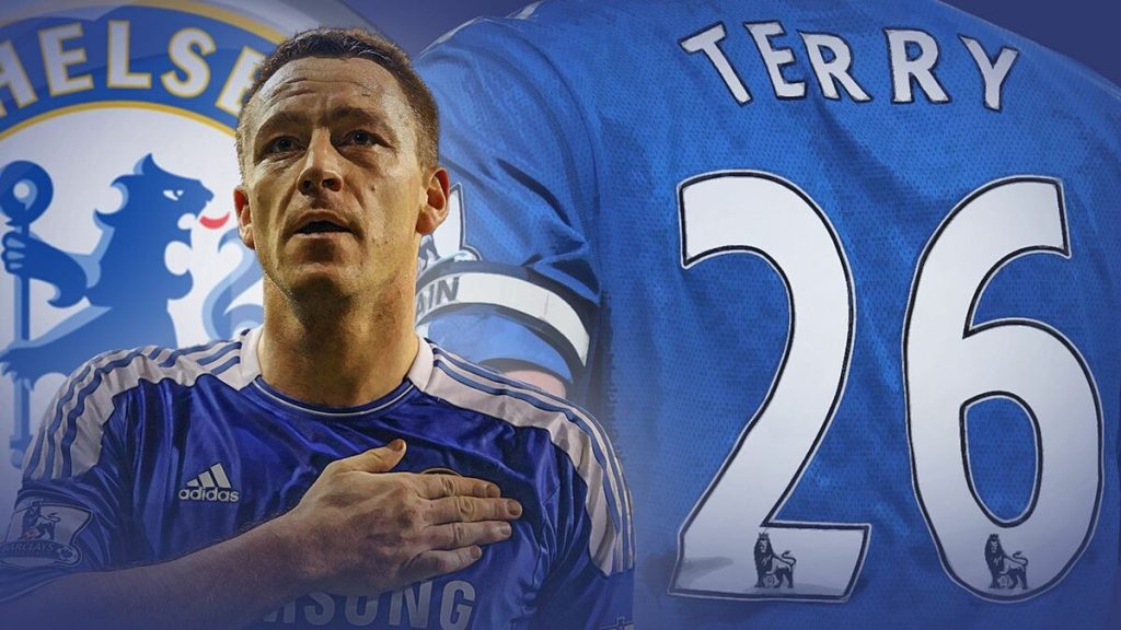 John Terry đội trưởng Chelsea với số áo 26